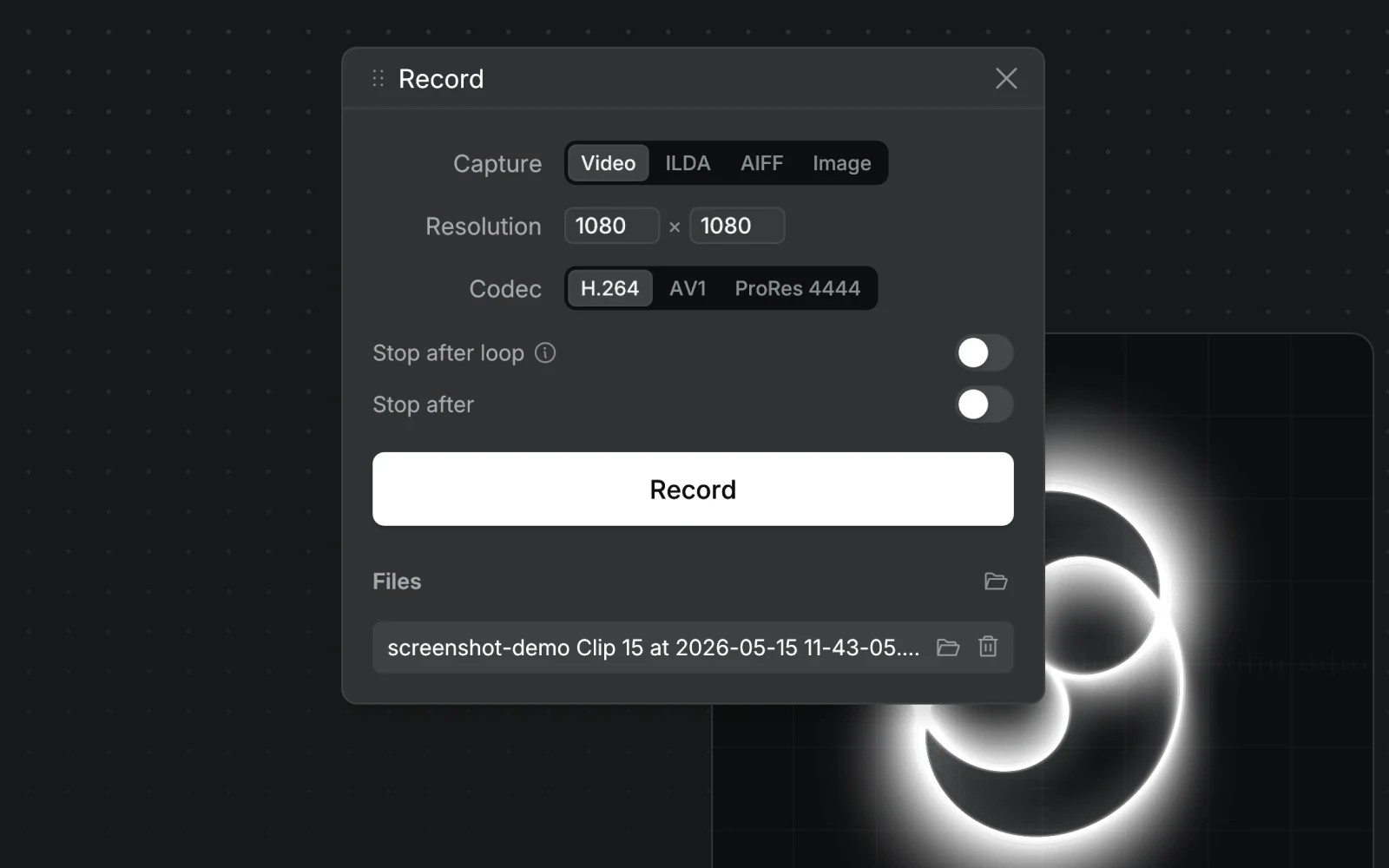 Recording & Export